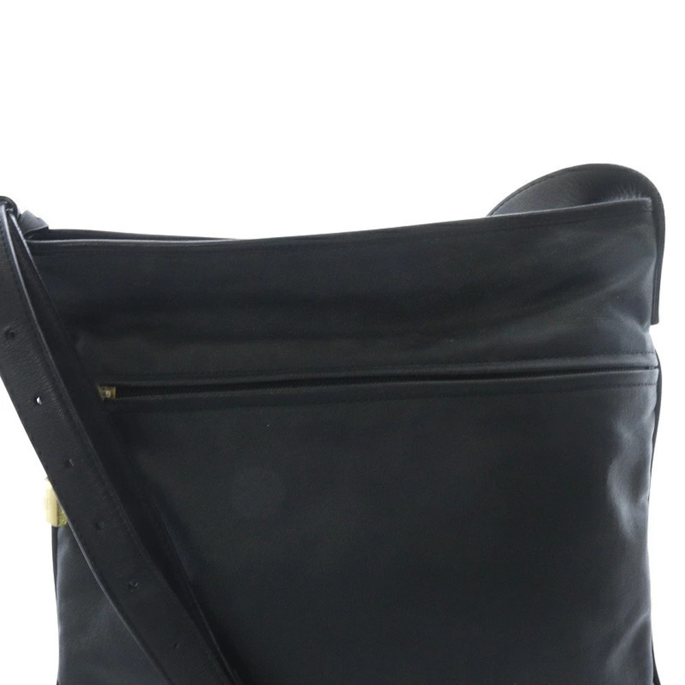 Loewe Black Bag Shoulder Canvas Leather Black